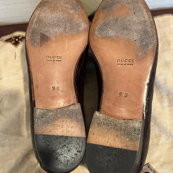 Rare Gucci Alligator Flats 9B - Picture 6 of 6